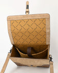 American Darling ADBG1436 Briefcase Hand Tooled Genuine Leather women bag western handbag purse