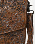American Darling BRIEFCASE Hand Tooled Genuine Leather women bag western handbag purse