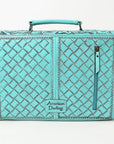 American Darling BRIEFCASE Hand Tooled Genuine Leather women bag western handbag purse