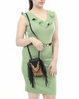 American Darling Adbga537 Cross Body I Hand Tooled Genuine Leather Women Bag Western Handbag Purse