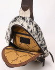 ADBGA546 American Darling SLING Hand Tooled Hair-on Genuine Leather women bag western handbag purse