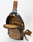 ADBGA548 American Darling SLING Hand Tooled Hair-on Genuine Leather women bag western handbag purse