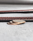 HILASON Western Heavy Duty Genuine Leather Mens Belt Basket Weave Mahogany