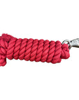 10 ft Hilason Riding Horse Cotton Lead With Snap Rope Red & Black