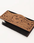 OHLAY Wallet Hand Tooled Hair-On Genuine Leather Women Bag Western Handbag Purse | Womens Handbags |Leather Belt for Summer