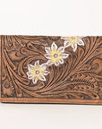 OHLAY WALLET Hand Tooled Genuine Leather women bag western handbag purse