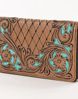 OHLAY WALLET Hand Tooled Genuine Leather women bag western handbag purse