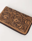 OHLAY WALLET Hand Tooled Genuine Leather women bag western handbag purse