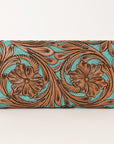 OHLAY WALLET Hand Tooled Genuine Leather women bag western handbag purse