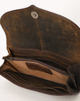 OHLAY WALLET Hand Tooled Genuine Leather women bag western handbag purse