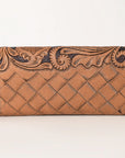 OHLAY WALLET Hand Tooled Genuine Leather women bag western handbag purse