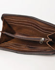 OHLAY WALLET Hand Tooled Embossed Genuine Leather women bag western handbag purse