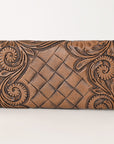 OHLAY Wallet Hand Tooled Genuine Leather Women Bag Western Handbag Purse | Womens Handbags |Leather Belt for Summer