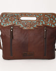 Ohlay Bags OHG170 Clutch Hand Tooled Embossed Genuine Leather Women Bag Western Handbag Purse