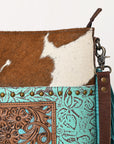OHLAY OHG175 HOBO Hand Tooled Embossed Hair-on Genuine Leather women bag western handbag purse