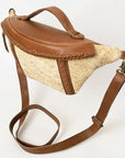 American Darling Adbgm397B Fanny Pack Hair-On Genuine Leather Women Bag Western Handbag Purse