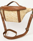 American Darling Adbgm397B Fanny Pack Hair-On Genuine Leather Women Bag Western Handbag Purse