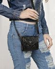 American Darling Wallet Hand Tooled Genuine Leather Women Bag Western Handbag Purse