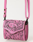 American Darling Wallet Hand Tooled Genuine Leather Women Bag Western Handbag Purse