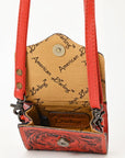 American Darling Wallet Hand Tooled Genuine Leather Women Bag Western Handbag Purse