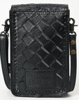 American Darling Cell Phone Holder Hand Tooled Genuine Leather Women Bag Western Handbag Purse