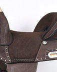 Hilason Western Horse Trail Barrel Racing American Leather Saddle Brown