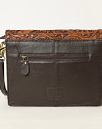 Ohlay Bags OHA119 Clutch Hand Tooled Genuine Leather Women Bag Western Handbag Purse