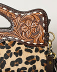 Ohlay Bags OHA113 Clutch Hand Tooled Hair-On Genuine Leather Women Bag Western Handbag Purse