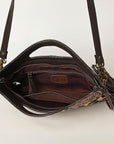 Ohlay Bags OHA113 Clutch Hand Tooled Hair-On Genuine Leather Women Bag Western Handbag Purse