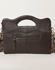 Ohlay Bags OHA113 Clutch Hand Tooled Hair-On Genuine Leather Women Bag Western Handbag Purse