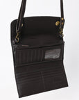 American Darling Adbga553 Clutch Hand Tooled Genuine Leather Women Bag Western Handbag Purse