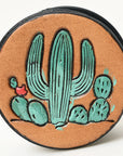 American Darling Hand Tooled Painted Pop Phone Grip Stand Holder Tan