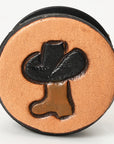 American Darling Hand Tooled Painted Pop Phone Grip Stand Holder Tan