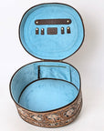American Darling Jewelry Case Beautifully Hand Tooled Genuine Leather women bag western handbag purse