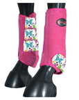 Front Leg Horse Sport Boots With Jumping Print Durable Neoprene Comfort Performance