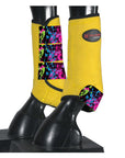 HILASON L M S Horse Rear Hind Leg Sport Boots Printed Hind Rear Leg Boots