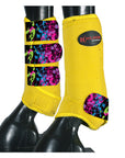 HILASON L M S Horse Rear Hind Leg Sport Boots Printed Hind Rear Leg Boots