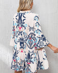 Chandler Bracelet Sleeve Buttoned Mini Dress