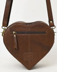 American Darling Adbga430A Canteen Hand Tooled Genuine Leather Women Bag Western Handbag Purse