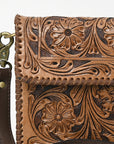 OHA119A Ohlay Western Genuine Leather Hand Tooled Women Crossbody Bags