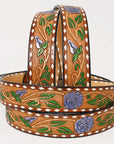 American Darling Beautifully Hand Tooled Genuine American Leather Belt Men and Women