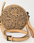 American Darling Canteen Hand Tooled Genuine Leather Women Bag Western Handbag Purse
