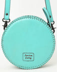 American Darling Canteen Hand Tooled Genuine Leather Women Bag Western Handbag Purse