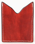 American Darling Floral Women & Men Hand Carved Genuine Leather Card Holder