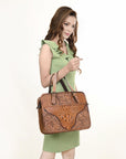 American Darling ADBG1183A Crocodile Embossed Genuine Leather women bag western handbag purse