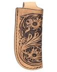 Med-Lrg Hilason Western Floral Stylish Design Geniune Leather Knife Holder
