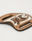 Hilason Leather Angled Knife Scabbard Sheath Cover Floral Tooled