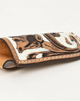 Med-Lrg Hilason Western Floral Stylish Design Geniune Leather Knife Holder