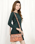 American Darling Wallet Hand Tooled Genuine Leather women bag western handbag purse