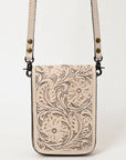 American Darling Cell Phone Holder Hand Tooled Genuine Leather women bag western handbag purse